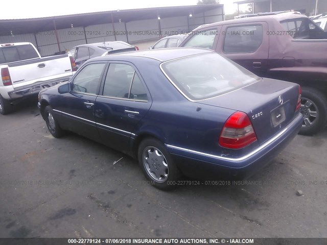 WDBHA28E7SF272197 - 1995 MERCEDES-BENZ C 280 BLUE photo 3