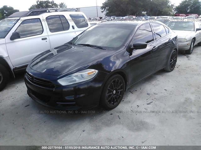 1C3CDFAH3DD215349 - 2013 DODGE DART SE/AERO BLACK photo 2