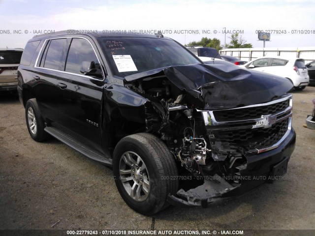 1GNSCAKC7FR506708 - 2015 CHEVROLET TAHOE C1500  LS BLACK photo 1