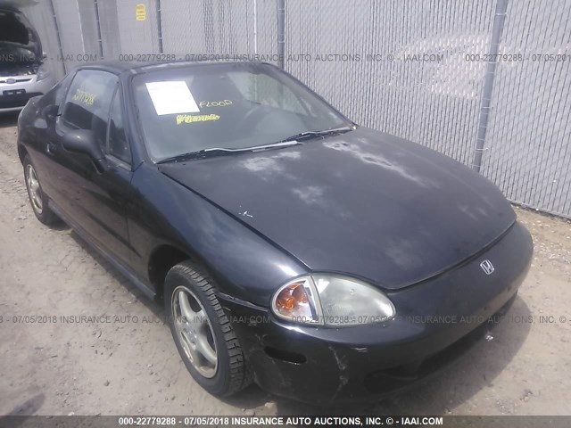 JHMEH6161VS000149 - 1997 HONDA CIVIC DEL SOL SI BLACK photo 1