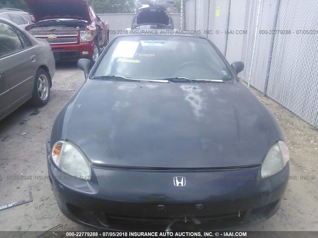 JHMEH6161VS000149 - 1997 HONDA CIVIC DEL SOL SI BLACK photo 6