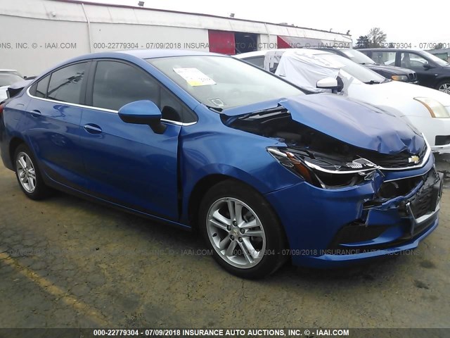 1G1BE5SM6G7241692 - 2016 CHEVROLET CRUZE LT BLUE photo 1