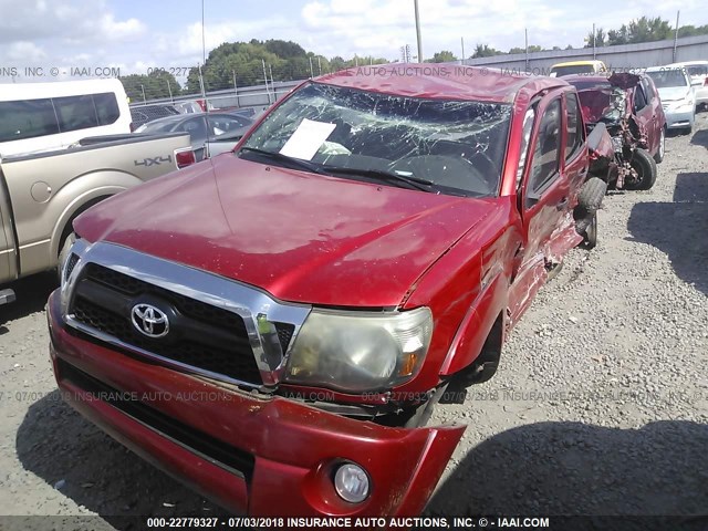 5TFLU4ENXBX007934 - 2011 TOYOTA TACOMA DOUBLE CAB 红色 照片 2