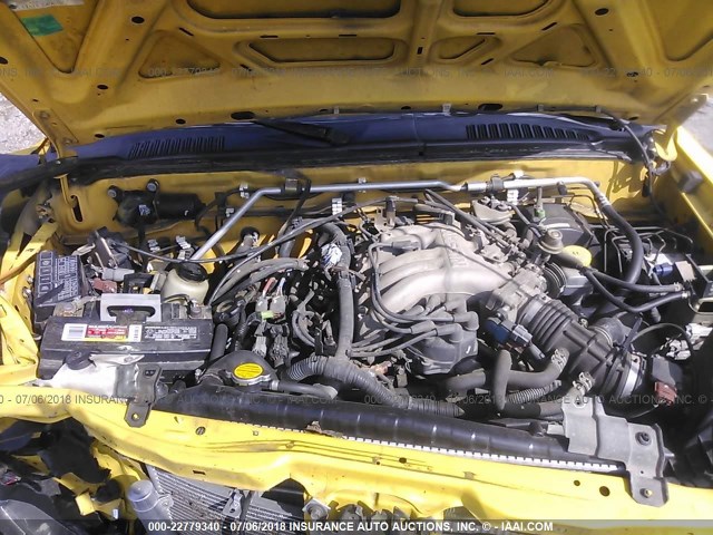 5N1ED28T63C693546 - 2003 NISSAN XTERRA XE/SE YELLOW photo 10