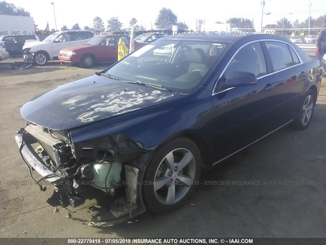 1G1ZC5E17BF119623 - 2011 CHEVROLET MALIBU 1LT 深蓝色 照片 2