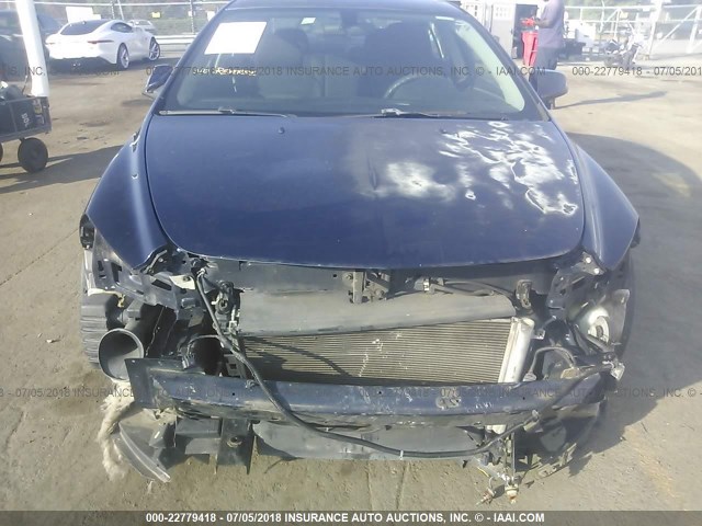 1G1ZC5E17BF119623 - 2011 CHEVROLET MALIBU 1LT 深蓝色 照片 6