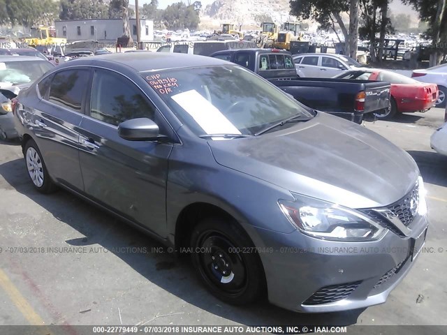 3N1AB7AP6GL675998 - 2016 NISSAN SENTRA S/SV/SR/SL GRAY photo 1