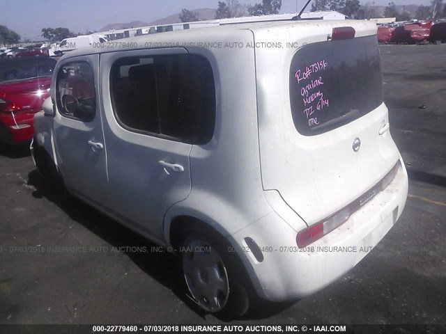 JN8AZ2KR2BT203236 - 2011 NISSAN CUBE S/SL/KROM WHITE photo 3