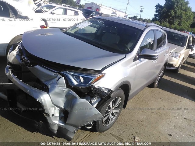 2T3RFREV3JW777624 - 2018 TOYOTA RAV4 ADVENTURE/XLE SILVER photo 2