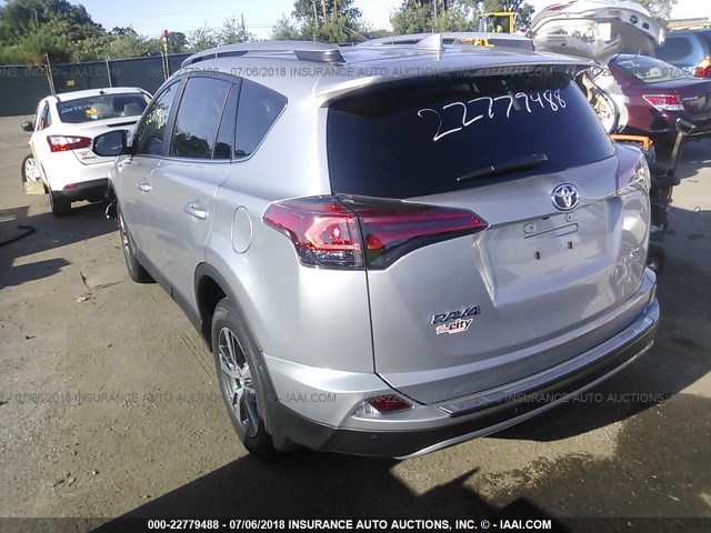 2T3RFREV3JW777624 - 2018 TOYOTA RAV4 ADVENTURE/XLE SILVER photo 3