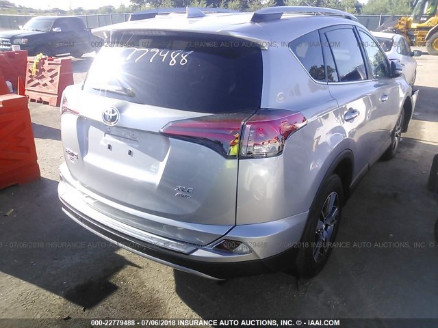2T3RFREV3JW777624 - 2018 TOYOTA RAV4 ADVENTURE/XLE SILVER photo 4