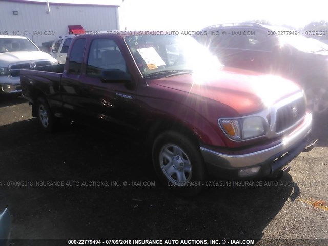 5TEVL52N53Z151424 - 2003 TOYOTA TACOMA XTRACAB RED photo 1