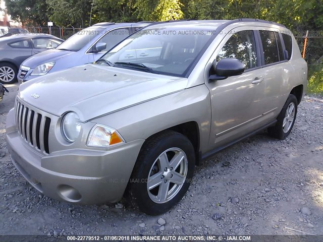 1J4NF4FB3AD518189 - 2010 JEEP COMPASS SPORT BEIGE photo 2