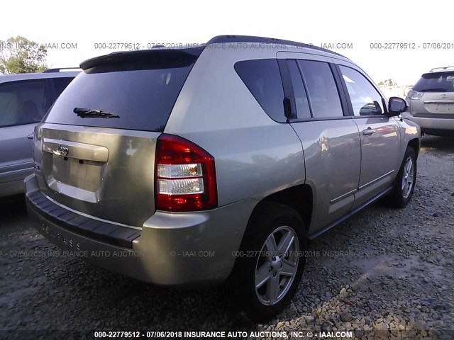 1J4NF4FB3AD518189 - 2010 JEEP COMPASS SPORT BEIGE photo 4