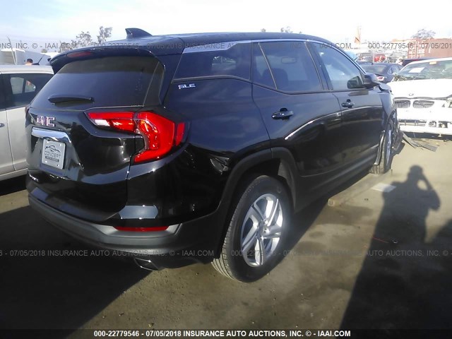 3GKALMEX8JL244173 - 2018 GMC TERRAIN SLE BLACK photo 4