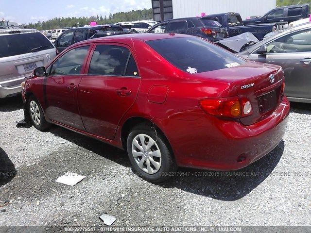 JTDBL40E69J005679 - 2009 TOYOTA COROLLA LE/XLE RED photo 3