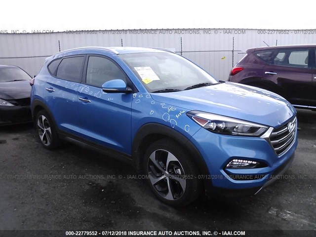KM8J3CA25GU155395 - 2016 HYUNDAI TUCSON LIMITED/SPORT AND ECO/SE BLUE photo 1