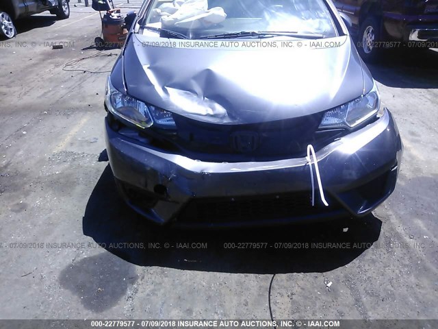 3HGGK5H52FM706089 - 2015 HONDA FIT LX GRAY photo 6