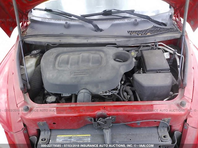 3GNCA13B39S609500 - 2009 CHEVROLET HHR LS RED photo 10