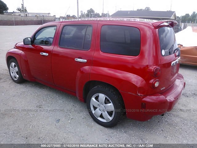 3GNCA13B39S609500 - 2009 CHEVROLET HHR LS RED photo 3