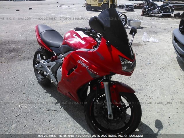 JKAEXEA177A019780 - 2007 KAWASAKI EX650 A RED photo 1