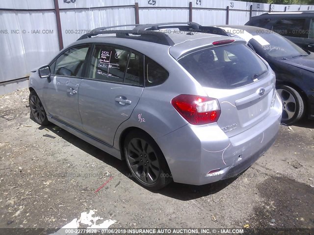 JF1GPAL60EH338223 - 2014 SUBARU IMPREZA SPORT PREMIUM SILVER photo 3