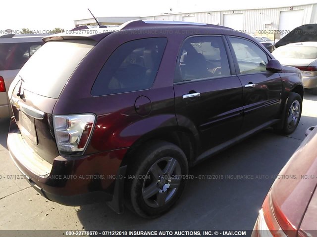 2CNDL73F986064697 - 2008 CHEVROLET EQUINOX LTZ BURGUNDY photo 4