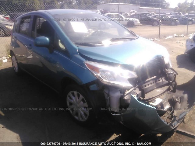 3N1CE2CP7EL431578 - 2014 NISSAN VERSA NOTE S/S PLUS/SV/SL GREEN photo 1