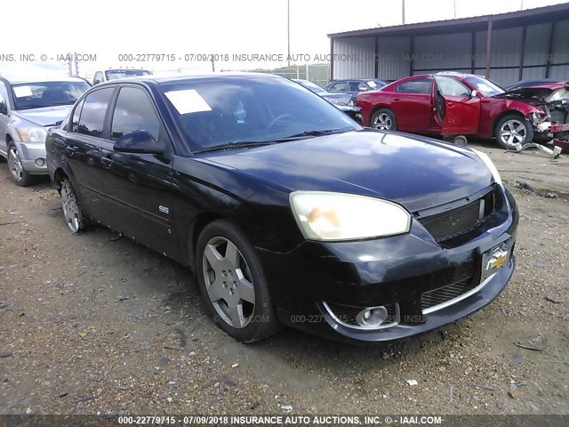 1G1ZW53126F184461 - 2006 CHEVROLET MALIBU SS BLACK photo 1