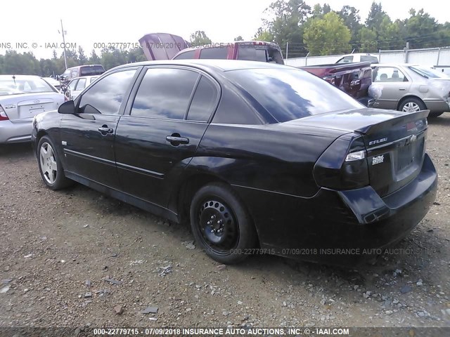 1G1ZW53126F184461 - 2006 CHEVROLET MALIBU SS BLACK photo 3