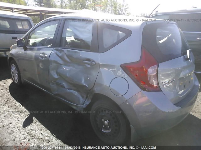 3N1CE2CP6FL450351 - 2015 NISSAN VERSA NOTE S/S PLUS/SV/SL/SR SILVER photo 3