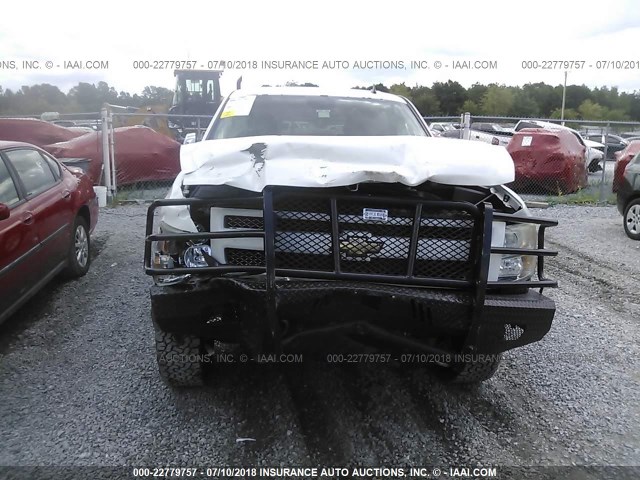 3GCPKTE30BG224557 - 2011 CHEVROLET SILVERADO K1500 LTZ WHITE photo 6