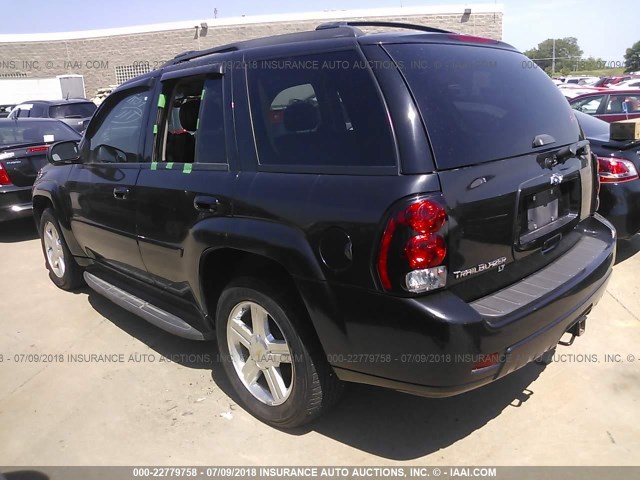 1GNDT13S082201481 - 2008 CHEVROLET TRAILBLAZER LS/LT BLACK photo 3