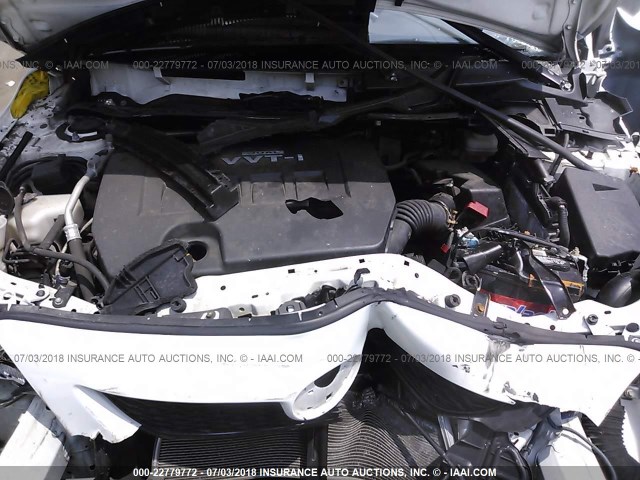 JTDBL40E799081610 - 2009 TOYOTA COROLLA LE/XLE WHITE photo 10
