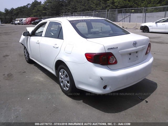 JTDBL40E799081610 - 2009 TOYOTA COROLLA LE/XLE WHITE photo 3