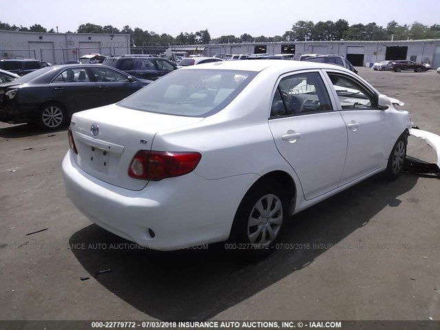 JTDBL40E799081610 - 2009 TOYOTA COROLLA LE/XLE WHITE photo 4