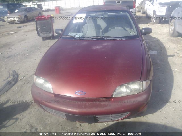 1G1JF52T4W7241320 - 1998 CHEVROLET CAVALIER LS BURGUNDY photo 6