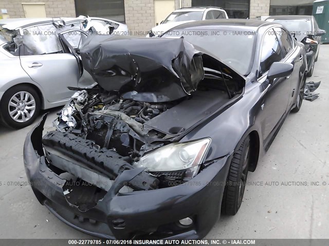 JTHBP262985002285 - 2008 LEXUS IS-F GRAY photo 2