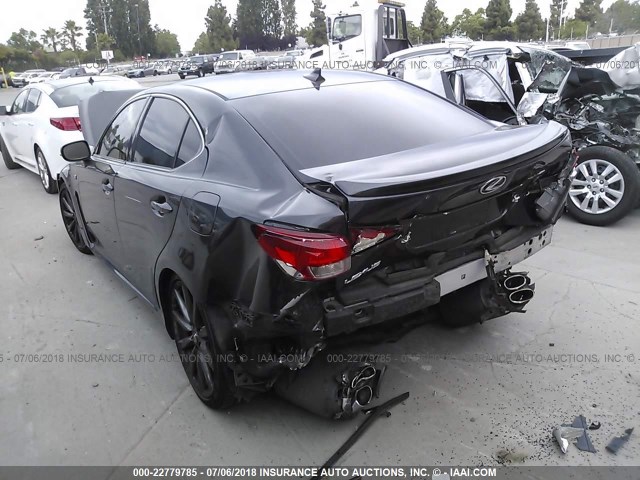 JTHBP262985002285 - 2008 LEXUS IS-F GRAY photo 3