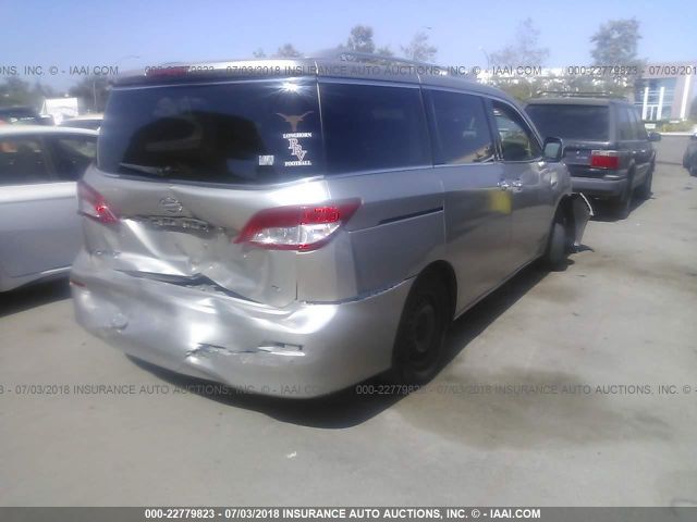 JN8AE2KP0C9044368 - 2012 NISSAN QUEST S/SV/SL/LE GOLD photo 4