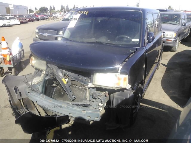 JTLKT324850201609 - 2005 TOYOTA SCION XB BLUE photo 2