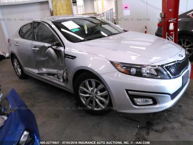 5XXGM4A73EG340562 - 2014 KIA OPTIMA LX SILVER photo 1