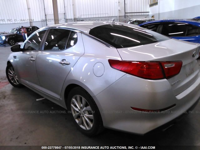 5XXGM4A73EG340562 - 2014 KIA OPTIMA LX SILVER photo 3