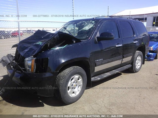 1GNSKBE08CR121311 - 2012 CHEVROLET TAHOE K1500 LT BLACK photo 2