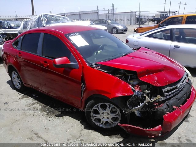 1FAHP35N08W287973 - 2008 FORD FOCUS SE/SEL/SES RED photo 1