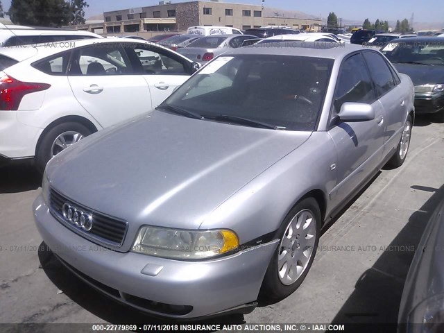 WAUDC68D91A132699 - 2001 AUDI A4 1.8T QUATTRO SILVER photo 2