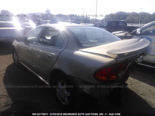 1G3NL52E64C208150 - 2004 OLDSMOBILE ALERO GL GOLD photo 3