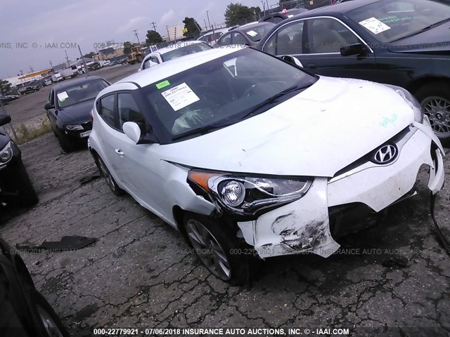 KMHTC6AD6GU303114 - 2016 HYUNDAI VELOSTER WHITE photo 1