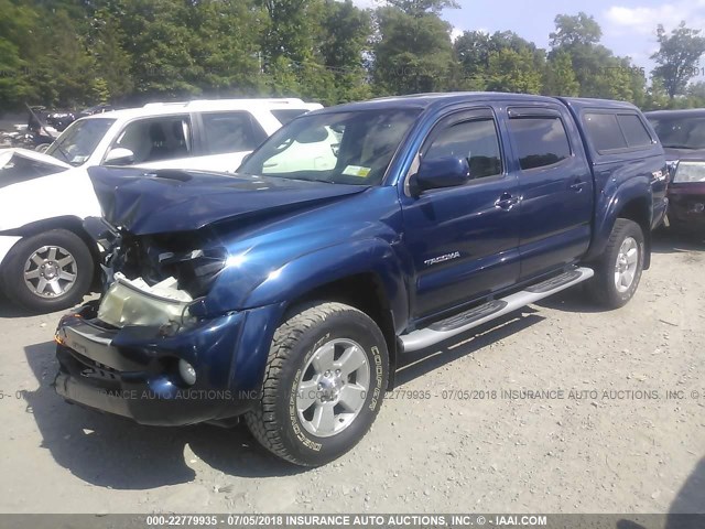 5TELU42N55Z105142 - 2005 TOYOTA TACOMA DOUBLE CAB 深蓝色 照片 2
