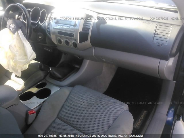 5TELU42N55Z105142 - 2005 TOYOTA TACOMA DOUBLE CAB 深蓝色 照片 5